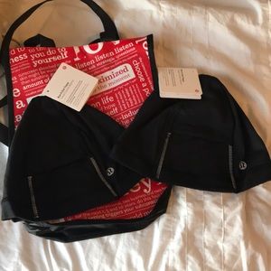 2 NWT Lululemon Run it Out Toque Hats and bag
